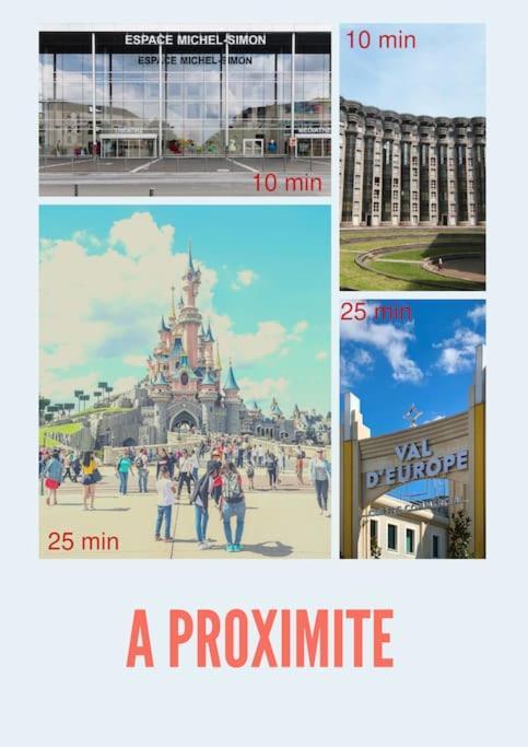 Appart Proche Disneyland Et Paris Daire Noisy-le-Grand Dış mekan fotoğraf